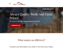 Tablet Screenshot of nrvhomeimprovement.com